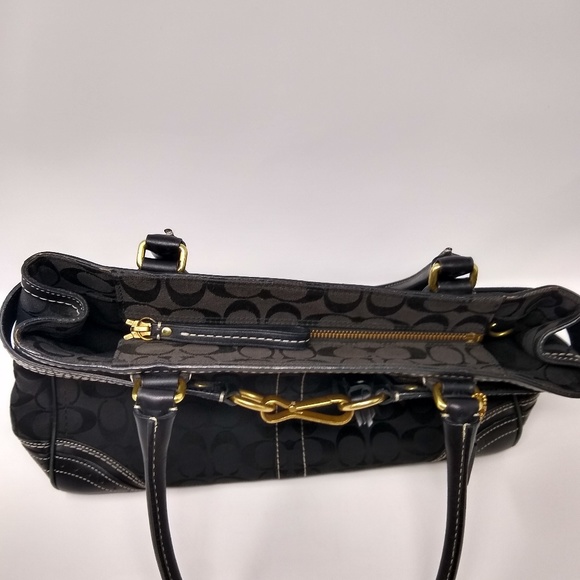 Coach | black signature monogram handbag EIC - Picture 3 of 7